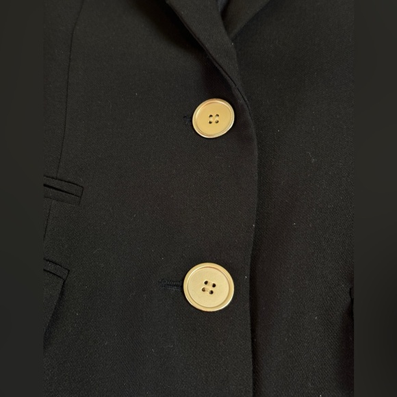 GIRDEAR Tailored Black Blazer Size 2 Structured Designer Jacket - Picture 7 of 14